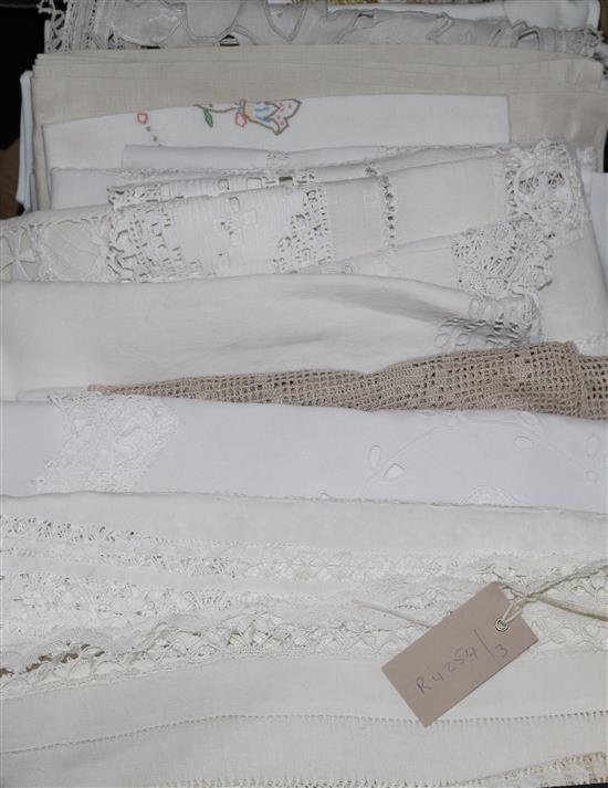 A collection of table linen